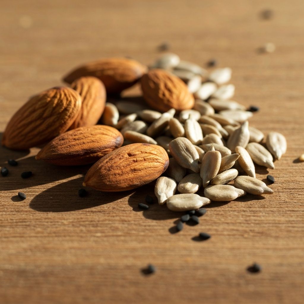 Vitamin E from nuts and seeds